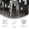 Flash Furniture 30" Silver Metal Stool-Gray Poly Seat CH-31320-30-SIL-PL2G-GG - alternate 5